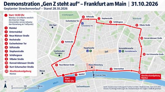 Grafik: Demonstration am 31.10.2026