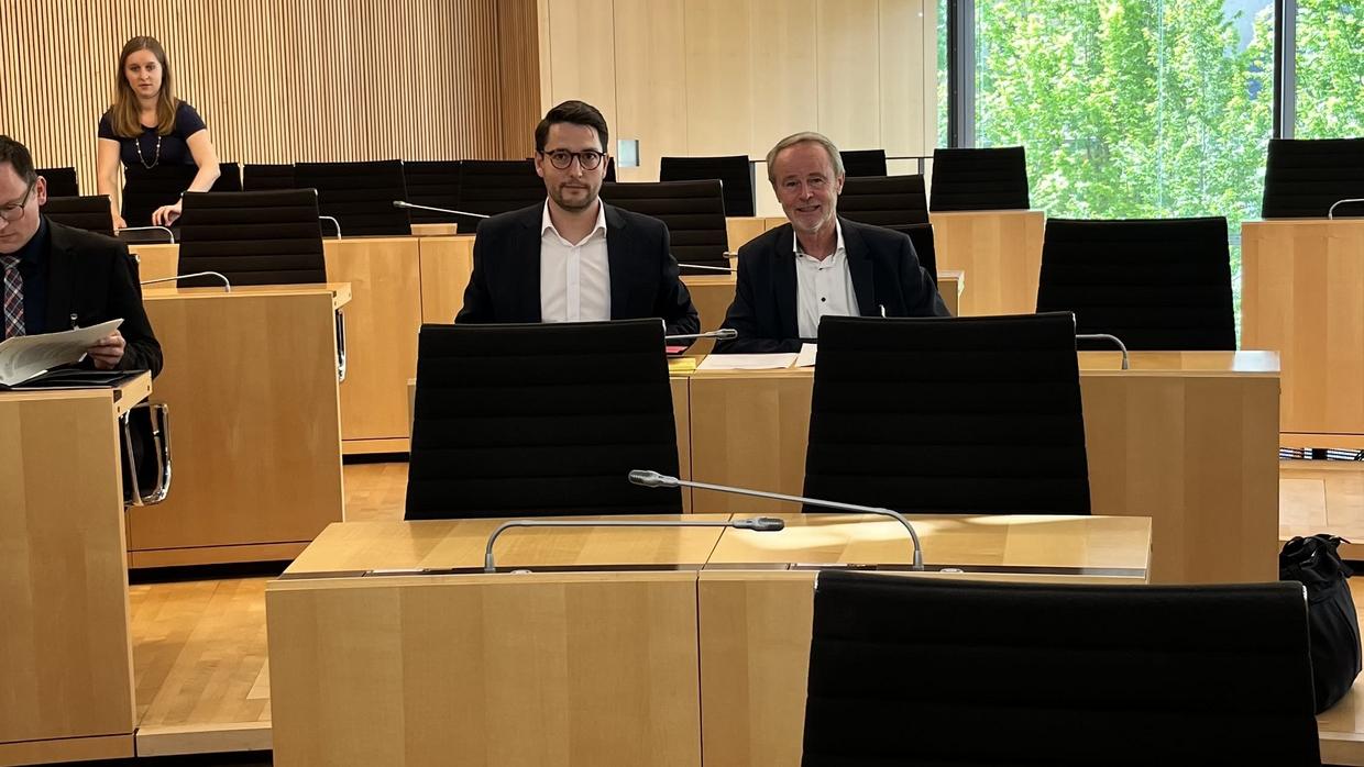 Foto: Sven Rohde (Hauptgeschäftsführer Handelsverband Hessen), Jürgen Scheider (Präsidiumsmitglied Handelsverband Hessen)